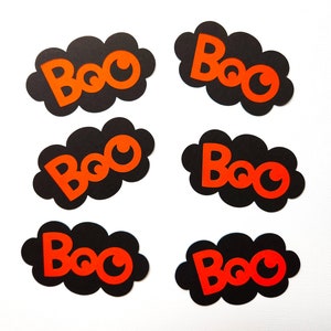 Boo Die Cut, Halloween Decoration - Set of 6