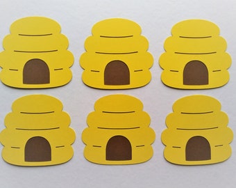 Bee Hive Craft Kit, Bee Hive Die Cuts, DIY - Set of 6 or 12