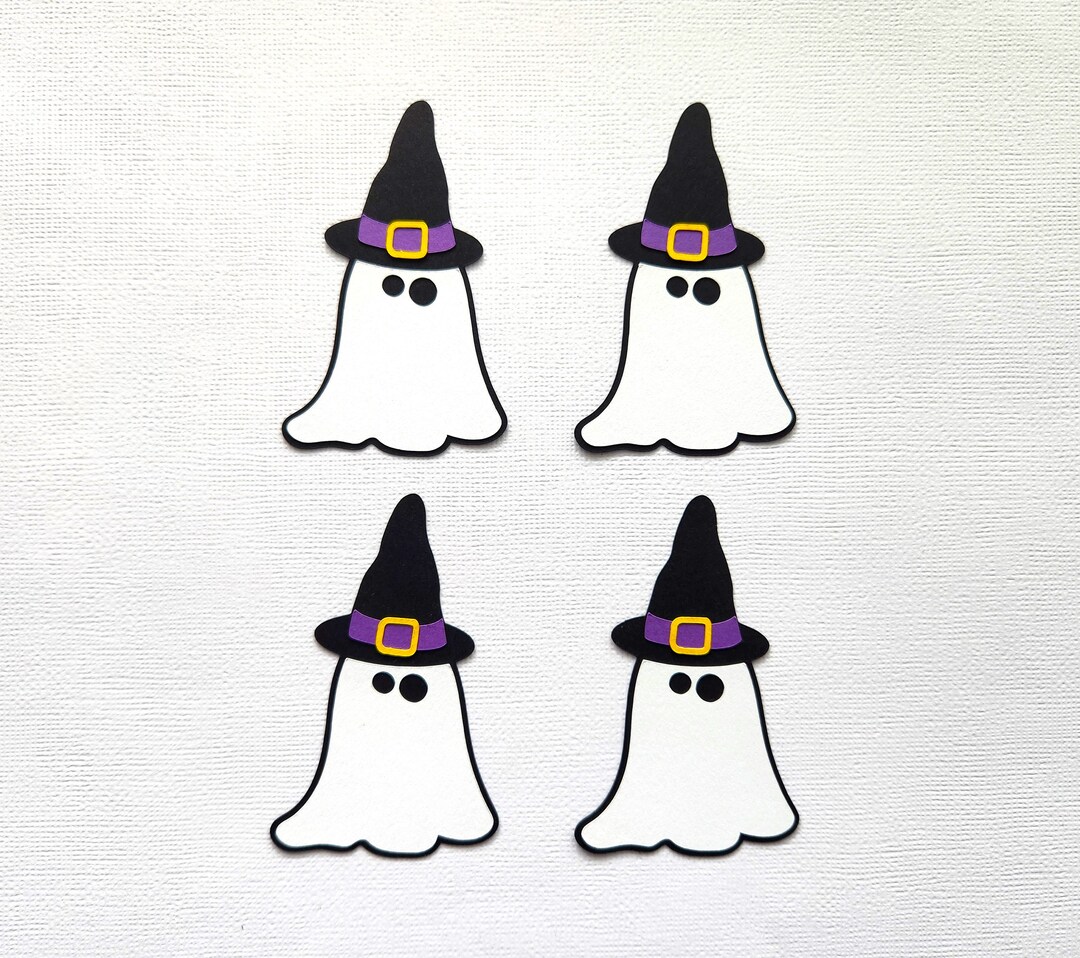 Ghost Die Cuts, Halloween Decorations - Set of 4 - Etsy