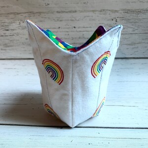 Rainbows, Rainbow Pride Gift, Pride Friend Gift, Ice Cream Pint Cozy, Instant Noodle Cozy, Microwave Bowl Cozy