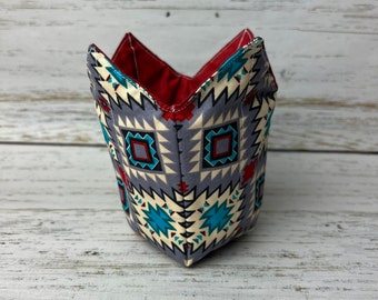 Aztec Ice Cream Pint Cozy, Southwestern gift, Instant Noodle Cozy, Oatmeal Cup Cozy, Ice Cream Gift, College Student gift, IC286