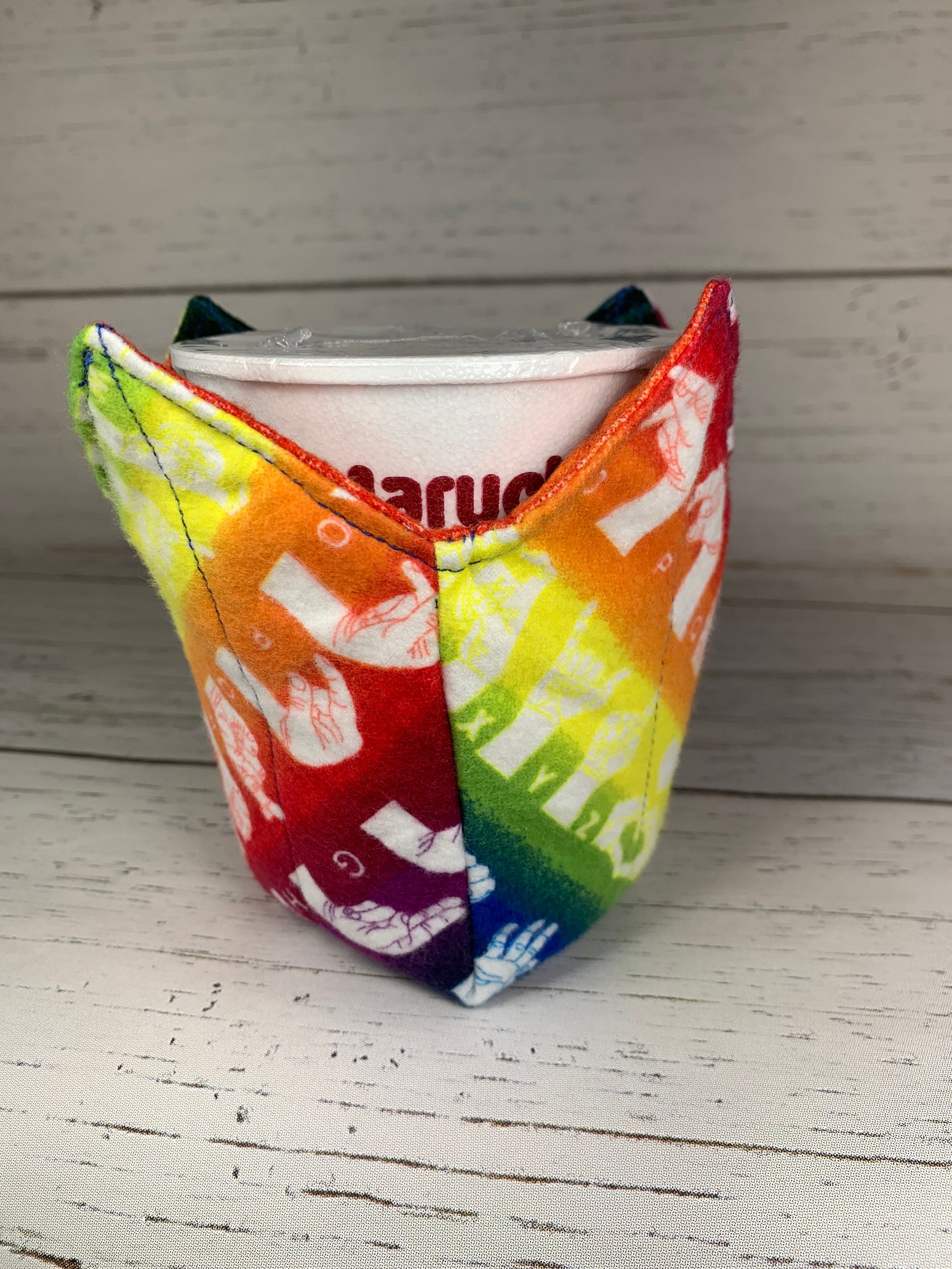 ASL Sign Language Alphabet Ice Cream Pint Cozy Instant Etsy Ireland