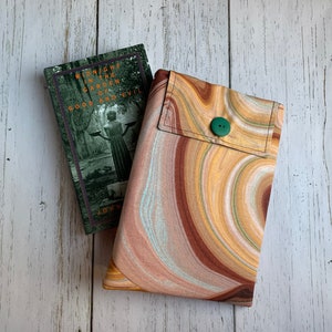 Marbled, National Parks Inspired, Book Sleeve, Padded Book Cover, Book Pouch, Book Protector, Bookish Gifts, Gifts for Book Lovers