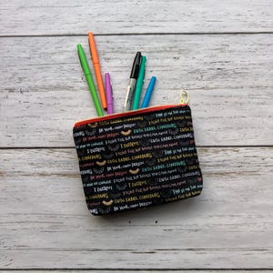 Ruth Bader Ginsburg Pencil Case, Notorious RBG Zipper Pouch, Supreme Court Justice Bag, Feminist Gift for Friend ZP59