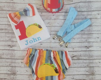 Taco cake smash outfit,Taco birthday outfit,Fiesta cake smash photos,Taco Party,Photos,Boy Birthday outfit,Diaper Cover,Hat,  Fiesta Party