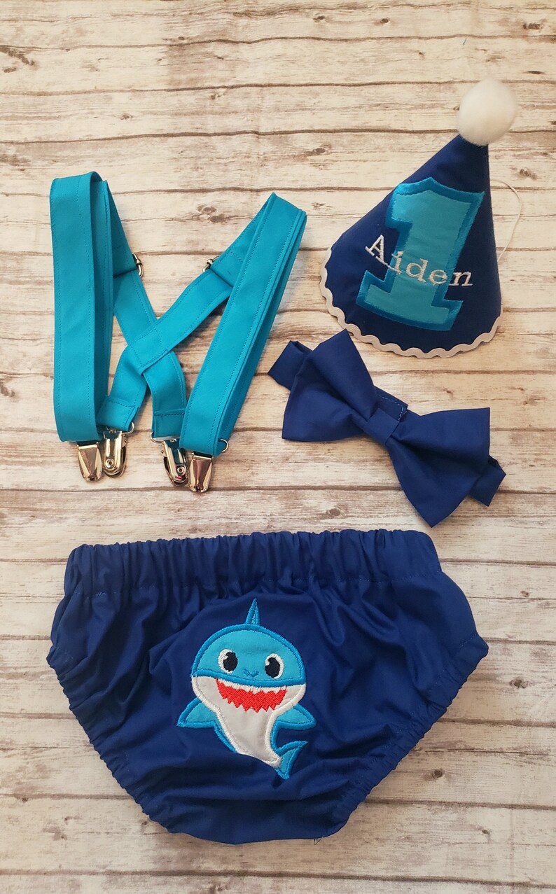 baby shark birthday outfit boy
