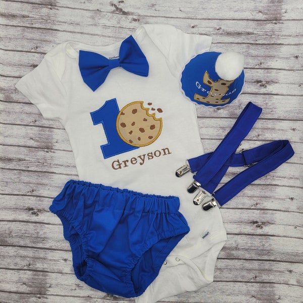 Cookie Birthday outfit, Cake Smash outfit,Cookie Cake smash photos,First Birthday outfit,Birthday Party,Elmo Birthday Party, Monster outfit