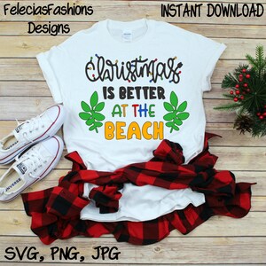 Download Holidays Are Better In Flip Flops Svgchristmas On The Beach Etsy