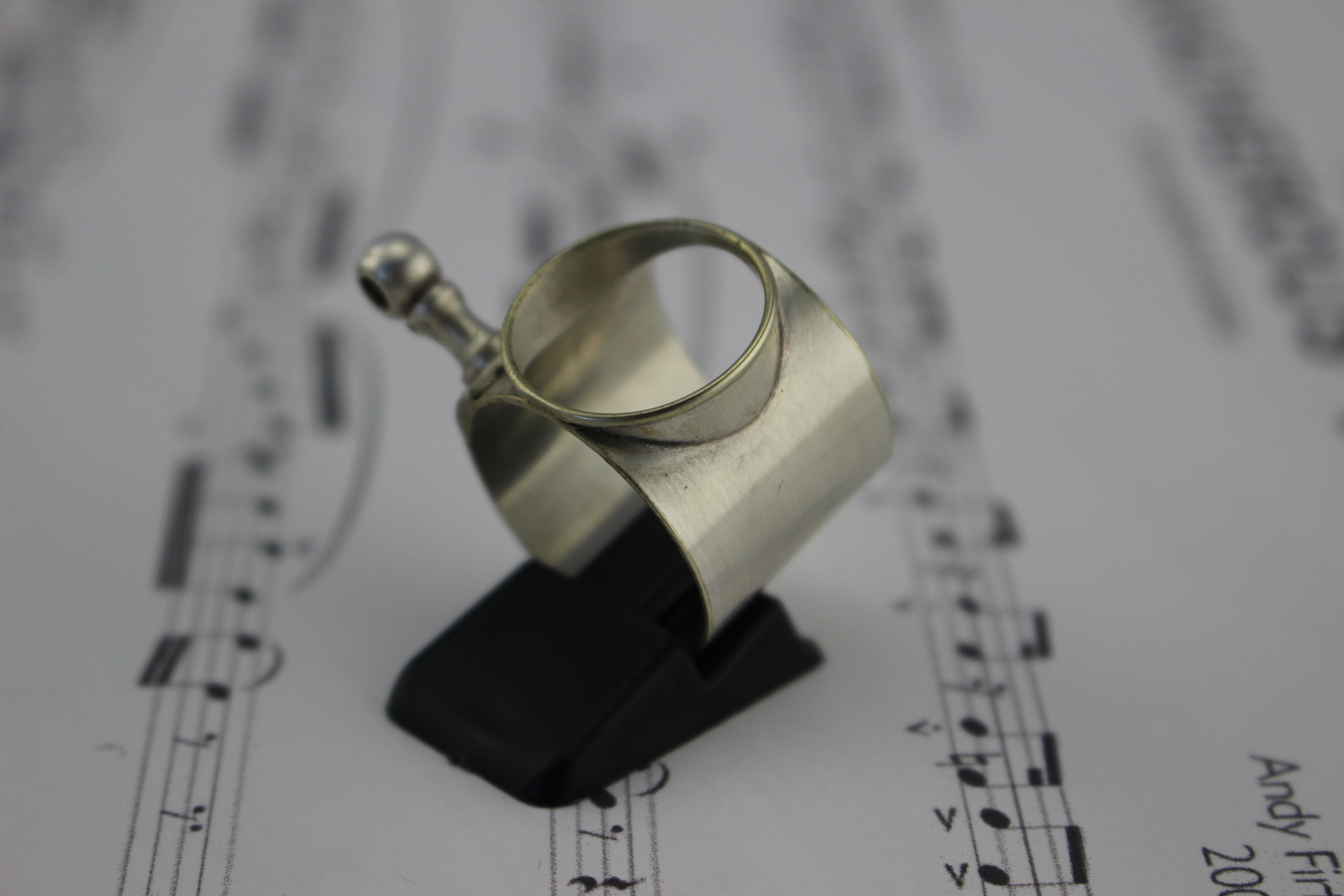 Silver Flute Ring Made from authentic musical music instrument Etsy