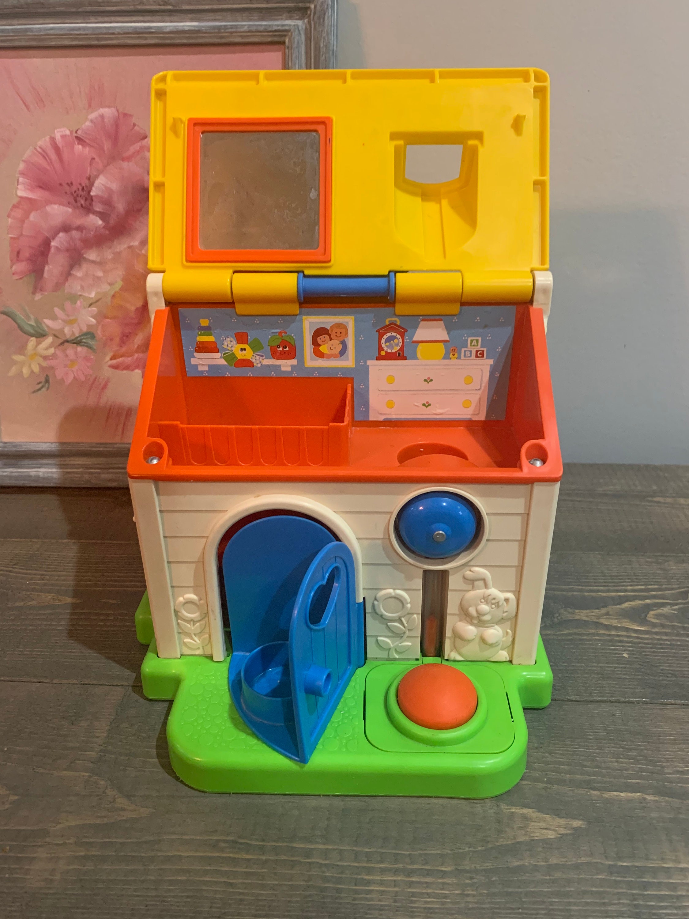 Vintage 1984 Fisher Price Little People Discovery Cottage / House # 136 ...
