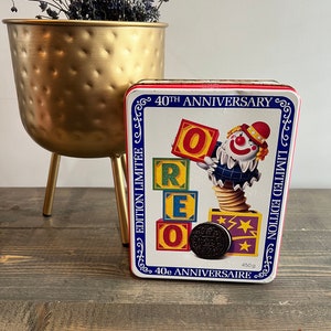 Boîte vintage Oreo Cookie Clown 40e anniversaire en édition limitée