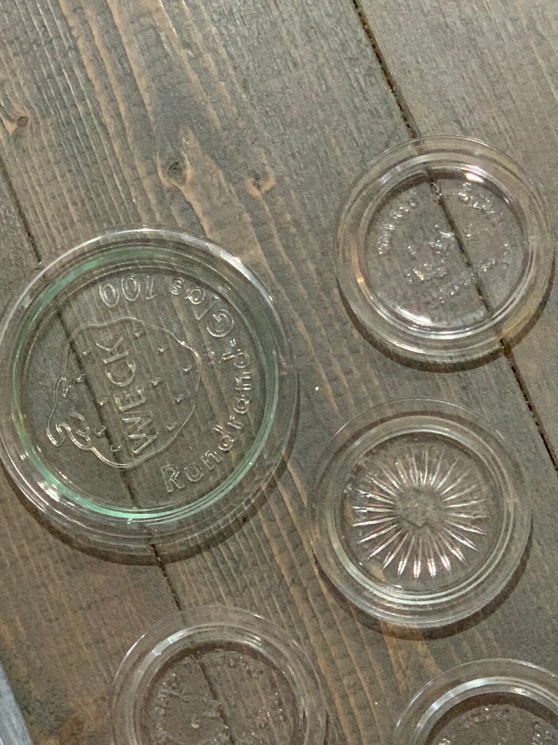 Assorted Vintage Glass Canning Jar Lids Inserts for Mason Etsy
