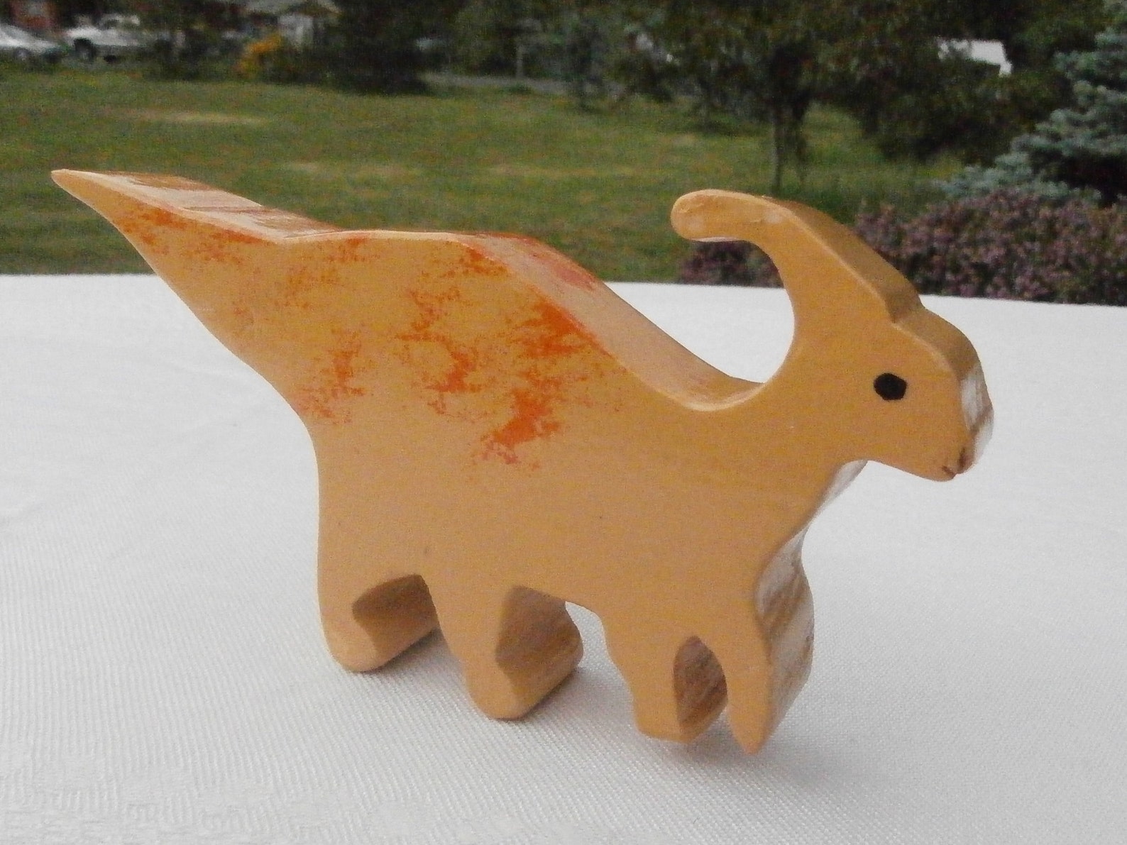 5 Wood Dinosaurs Play Set Wooden Dinosaurs in a Fabric Bag - Etsy