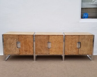 Paar Von Milo Baughman Stil Mid Century Modern Chrom Barhocker Etsy