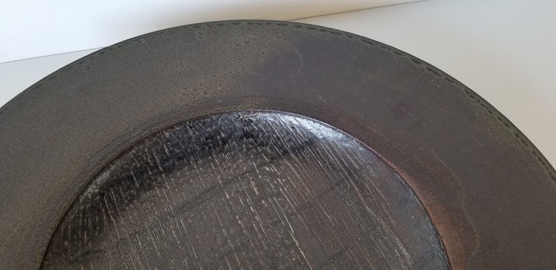Mid-Century Brinor Stoneware Pottery Decorative Round Plate image 9