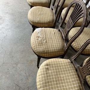 19th Century Antique French Louis XVI Balloon Backs Dining Chairs Set of 8 image 4