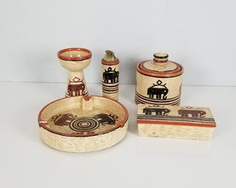 1960s Italian Mid-Century Bitossi Raymor Art Pottery - Set of 5.