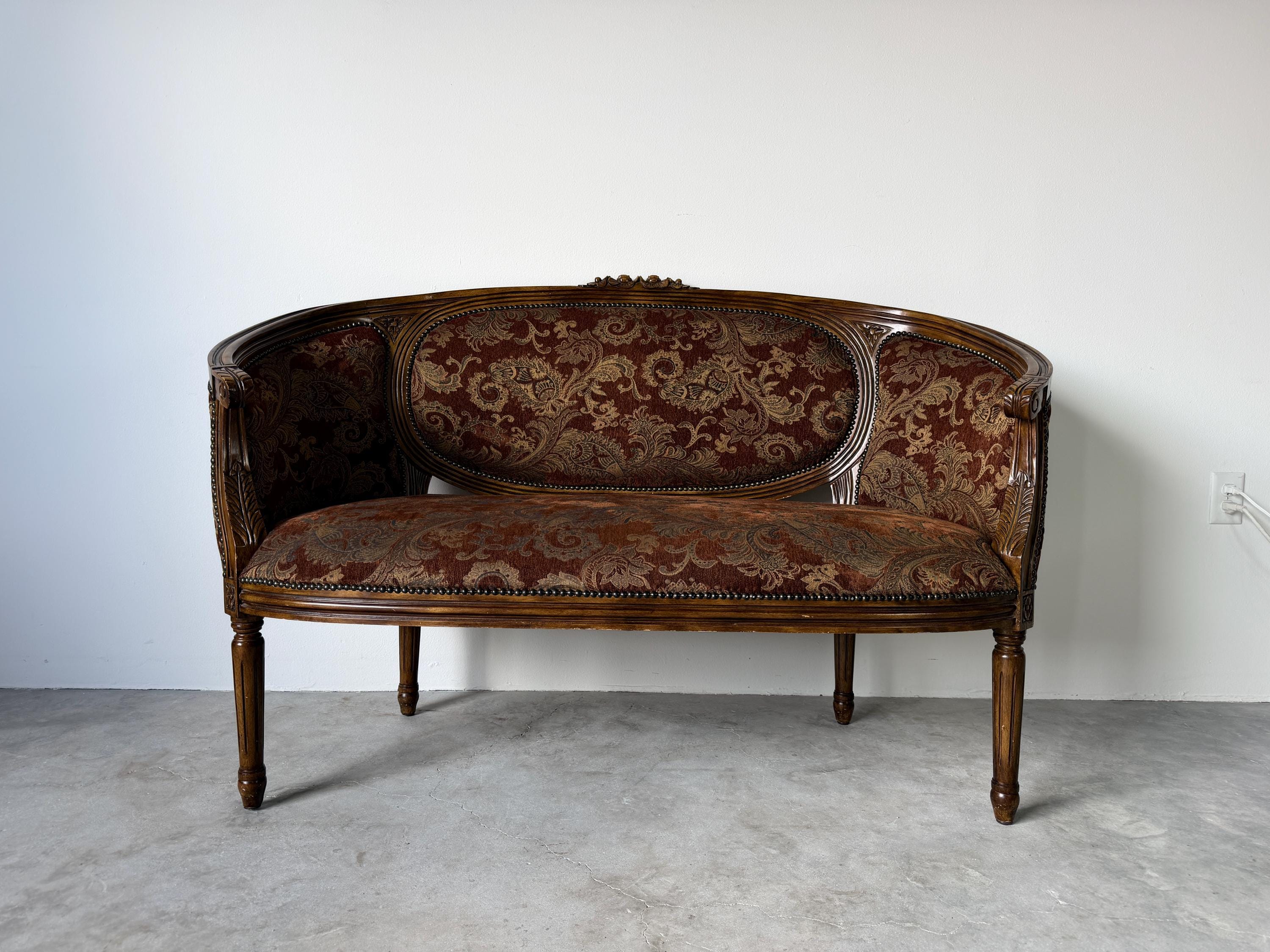 Vintage Antique Settee Loveseat - Etsy