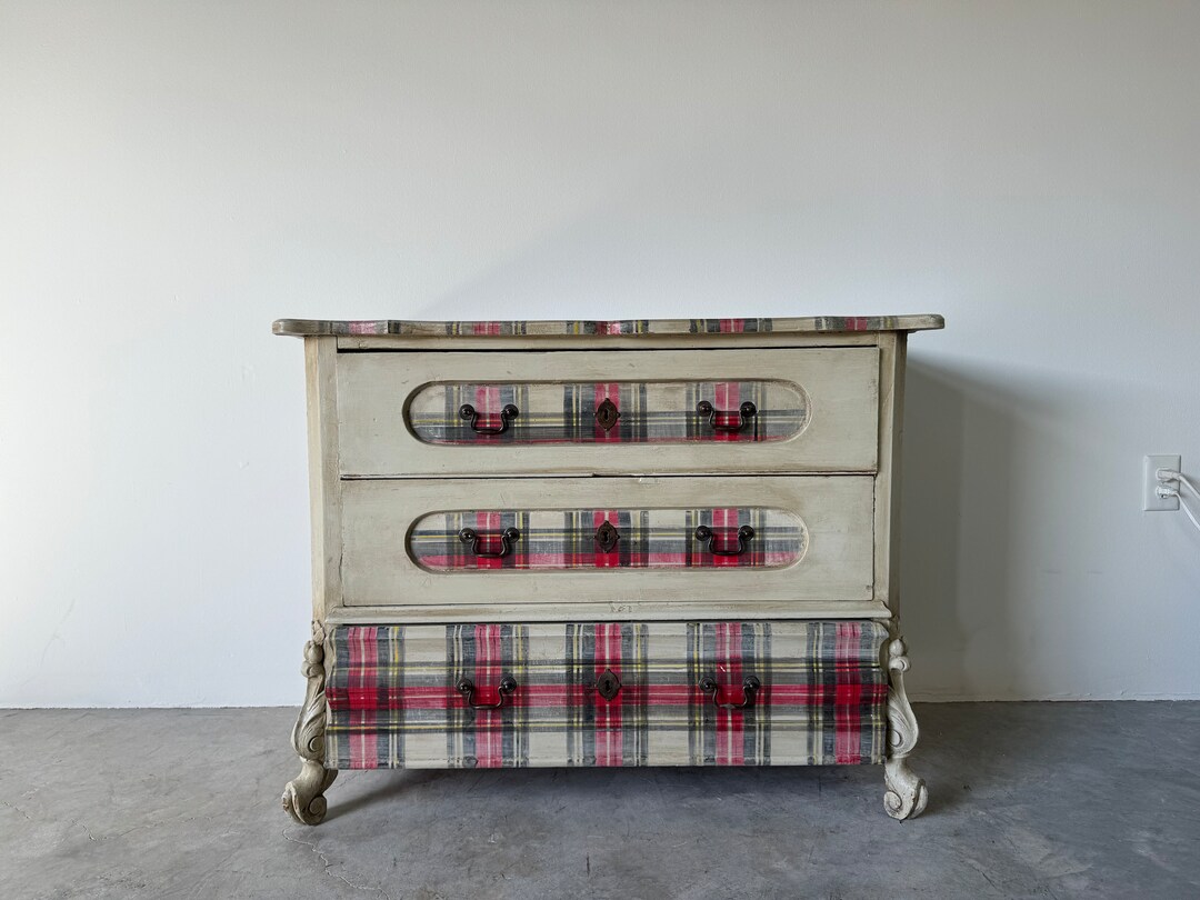 Antique French Country Farmhouse Painted Chest of Drawers Etsy