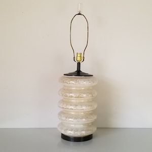 1970's Italian Carlo Nason Style Five-Tier Murano Glass Table Lamp image 1