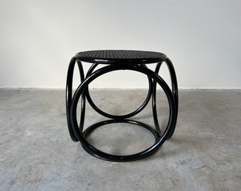 Michael Thonet- Style Bentwood and Cane Stool Ottoman