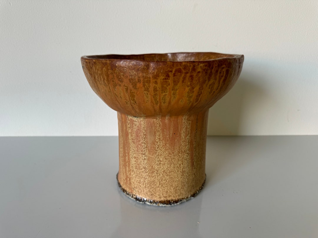 1985 Vintage Organic Modern Studio Art Pottery Vase by Gladys - Etsy