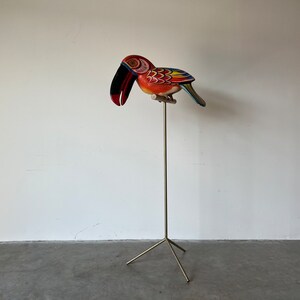 1980s Sergio Bustamante Style Large Toucan Bird Floor Sculpture image 2