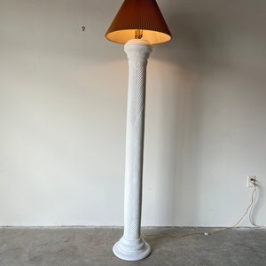 Tall Vintage Plaster Floor Lamp image 4