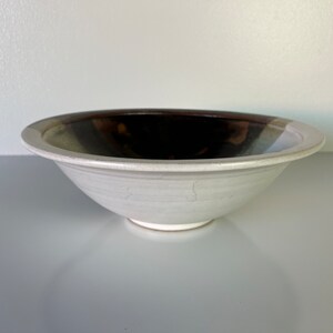 Vintage Hand Painted Abstract Design Pottery Bowl image 6