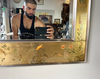 1980's La Barge Chinoiserie J. Beukema Wall Mirror, Signed