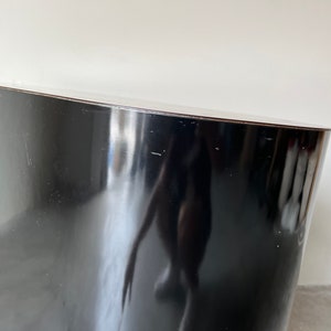 1980s Postmodern Black Laminate and Copper Dining / Console Table Base image 10