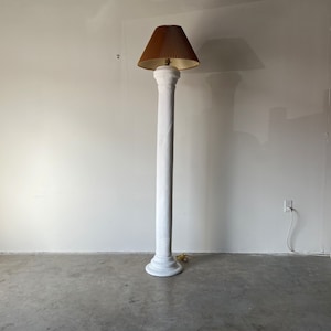 Tall Vintage Plaster Floor Lamp image 1