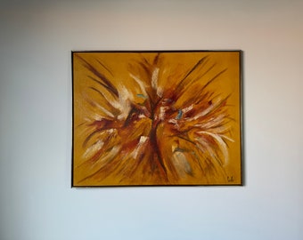 1970's Carlo of Hollywood Mid-Century Expressionist Abstract Painting
