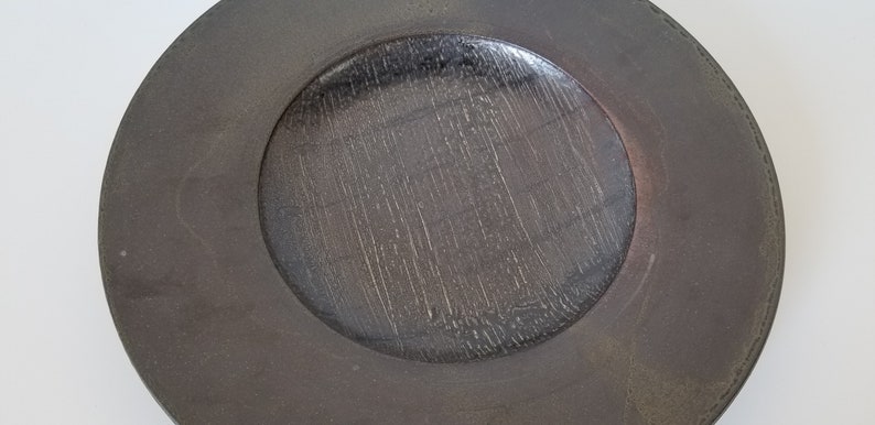 Mid-Century Brinor Stoneware Pottery Decorative Round Plate image 3