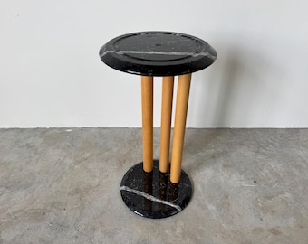 Postmodern Italian Marble Side Table by Stone Internationa