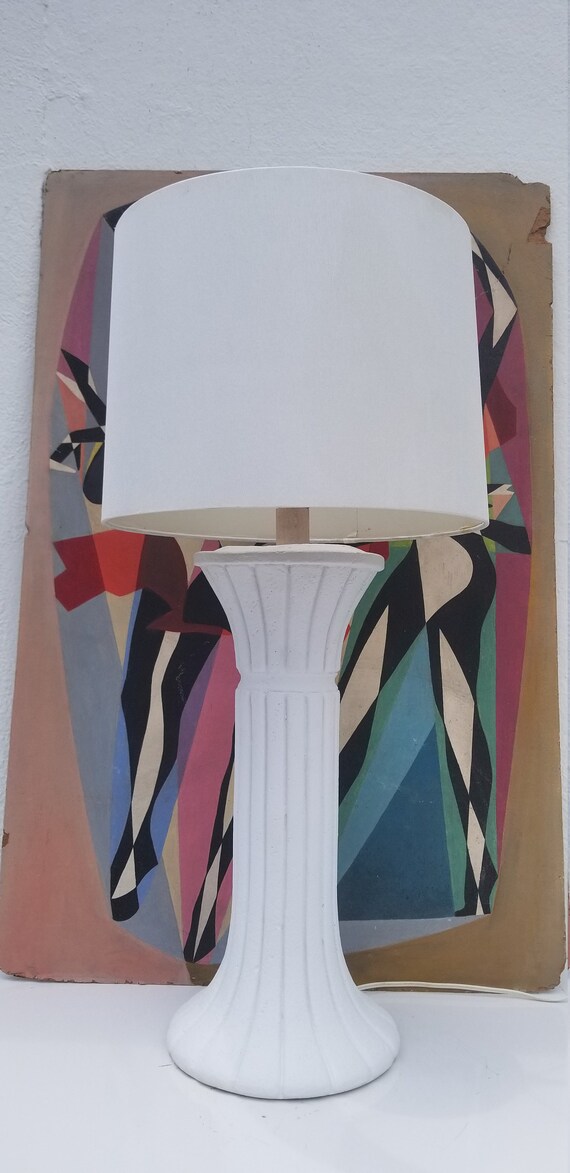 vintage plaster table lamps