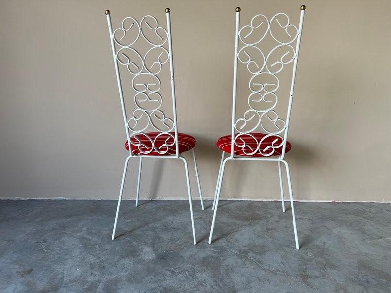 Mid-Century Arthur Umanoff Granola Bistro Dining Chairs Pair image 5