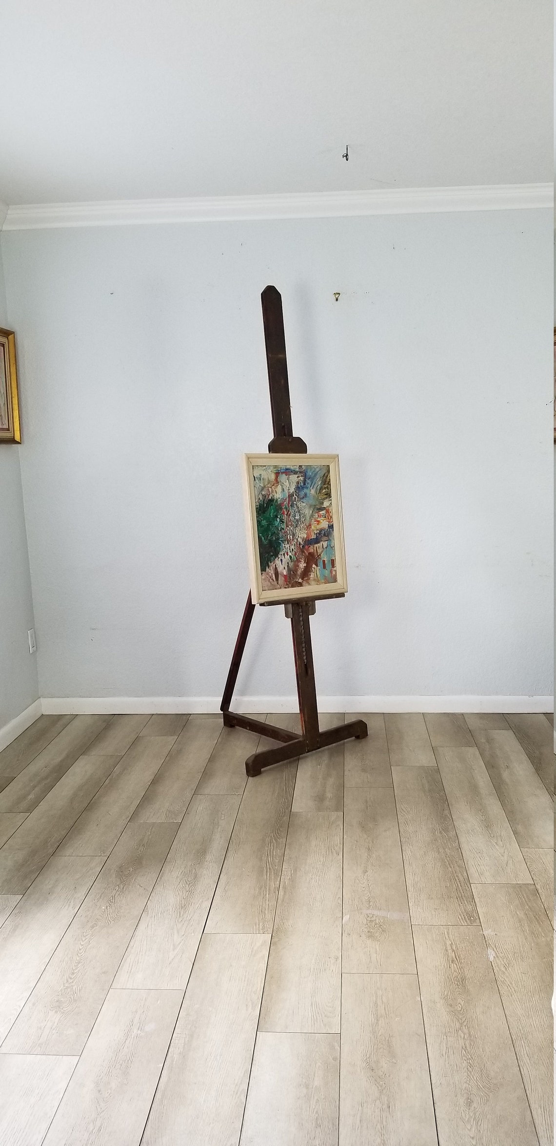 Vintage Wood Floor Easel . Etsy