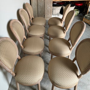 Marcello Mioni Italian Carved Wood Dining Chairs Set Of 8 image 6