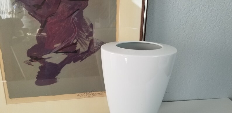 Vintage German White Porcelain Vase by Rosenthal Studio Line image 6