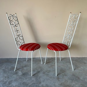 Mid-Century Arthur Umanoff Granola Bistro Dining Chairs Pair image 6