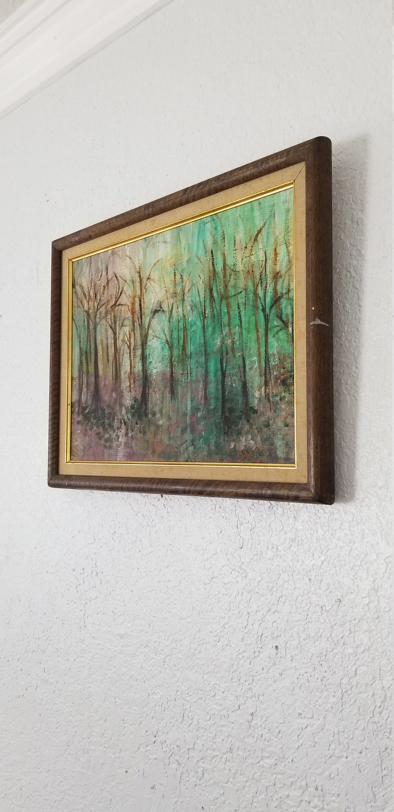 Mid-Century Landscape Oil on Canvas Painting. image 3