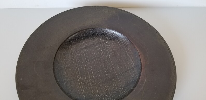 Mid-Century Brinor Stoneware Pottery Decorative Round Plate image 2