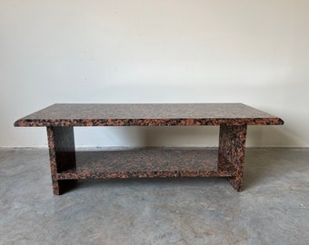 Postmodern Organic  Granite Rectangular Coffee Table