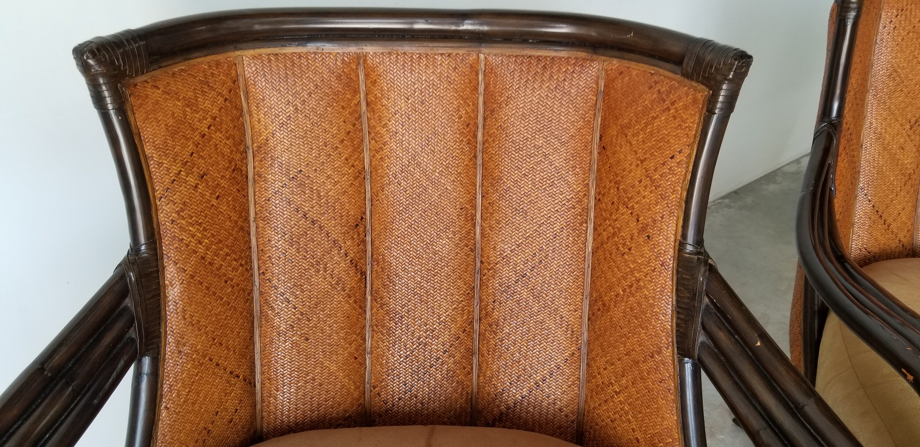 Vintage Palecek of San Francisco Rattan Lounge Chairs a Pair. Etsy