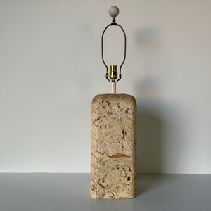 Vintage Samuel Marx Style Coral Stone Table Lamp image 2
