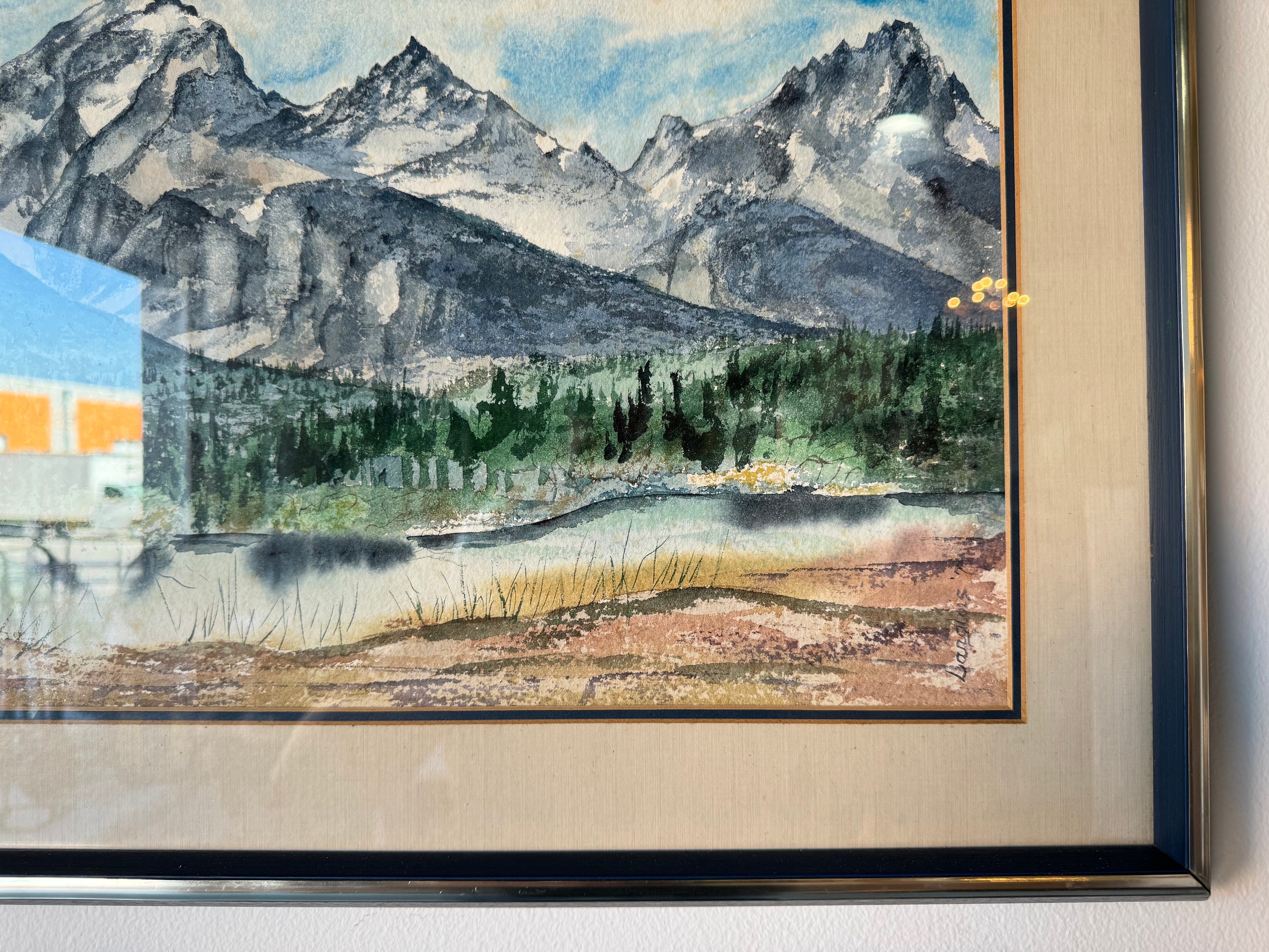 絵画 Mountain glow Mountain glow