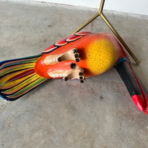 1980s Sergio Bustamante Style Large Toucan Bird Floor Sculpture image 8