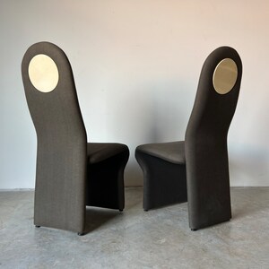 Jan Ekselius Style Postmodern Accent/ Dining Chairs by Roger Rougier a Pair image 3