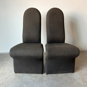 Jan Ekselius Style Postmodern Accent/ Dining Chairs by Roger Rougier a Pair image 9